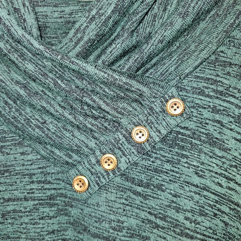 NWT MIUSEY Green 3x Tunic Top - Picture 2 of 6